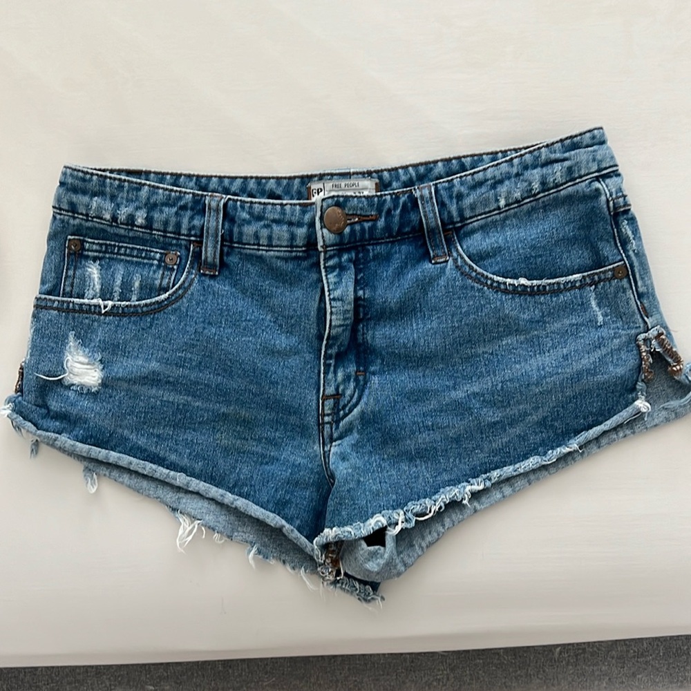 Free People Jean Shorts